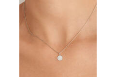  Glam Rock - Necklaces with pendant - Silver / Rhodium plated - Zirconia - 40cm